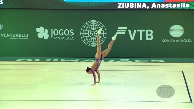ZIUBINA Anastasiia (RUS) - 2018 Aerobic Worlds, Guimaraes (POR) - Individual Women Qualifications