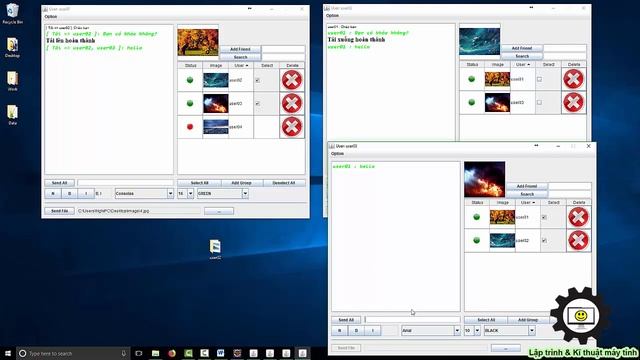 Ứng dụng chat với giao diện bằng java - Chat application with GUI смотреть онлайн