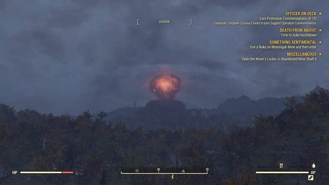Nuke and mushroom cloud across the map (Death From Above) - Fallout 76 смотреть онлайн