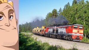 поезда до и после, но это нейросеть ч.3