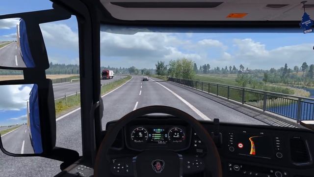 ETS2 1.31 - New Scania S520 V8 Open Pipe - NTM Double - Scandinavian Gigaliner Trailer смотреть онлайн