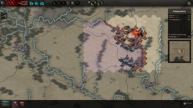 Прохождение Unity of command Dlc Red Turn: Rumyantsev Brilliant campaing смотреть онлайн