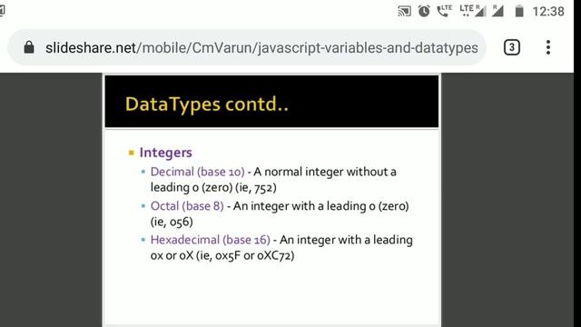 Web Technology: Variable in JavaScript смотреть онлайн