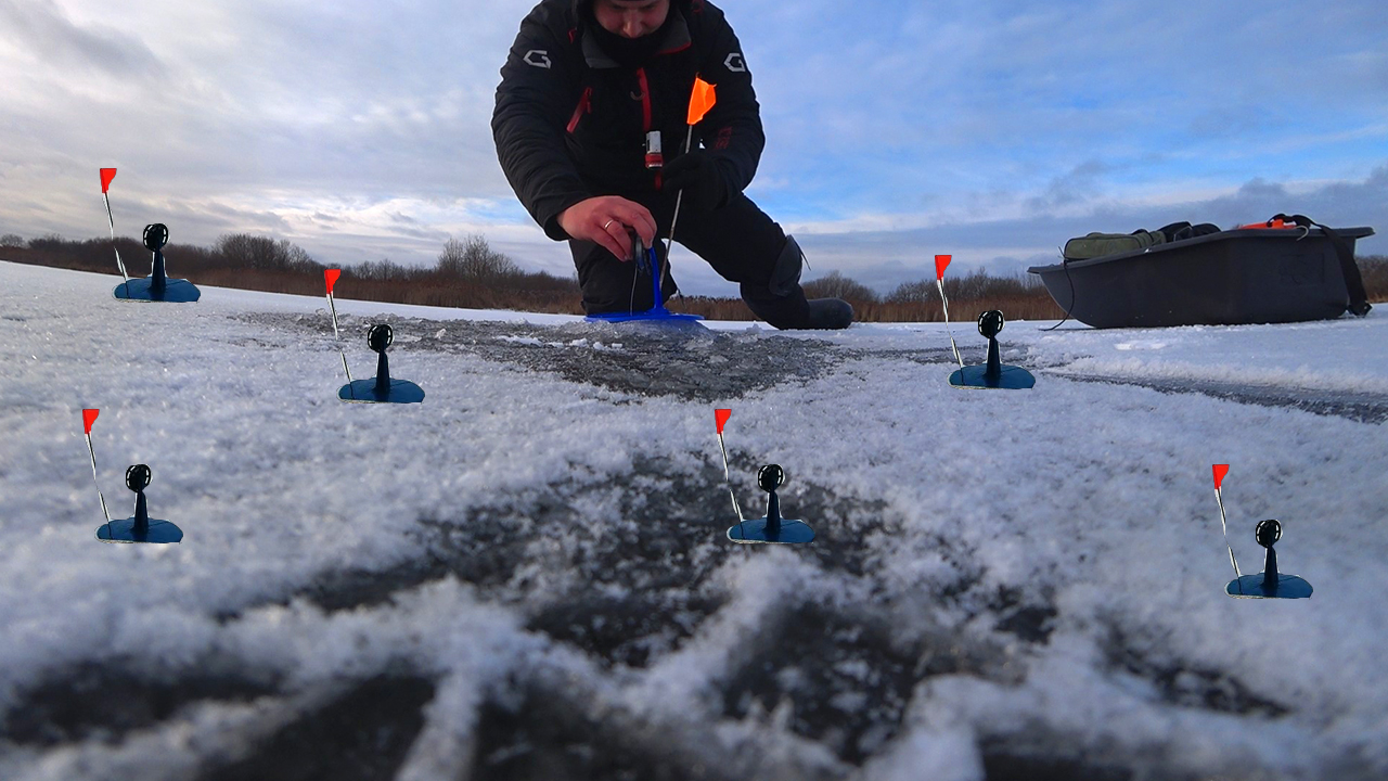 Оставил жерлицы и ушел! Такого результата не ожидал... Рыбалка первый лед смотреть онлайн