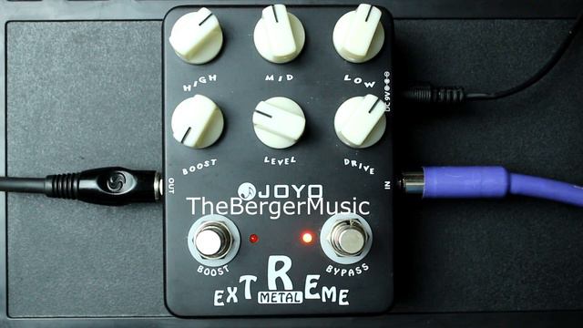 Pedal JOYO EXTREME METAL JF-17 Demo on a STRATOCASTER w/Single coil pickup смотреть онлайн
