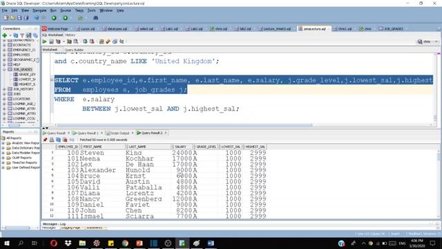 Join Query part 3 || Database using PL/SQL смотреть онлайн