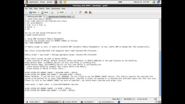 [SOLVED] Cannot start Oracle when set memory target get ORA-00845 and working with SPFILE смотреть онлайн