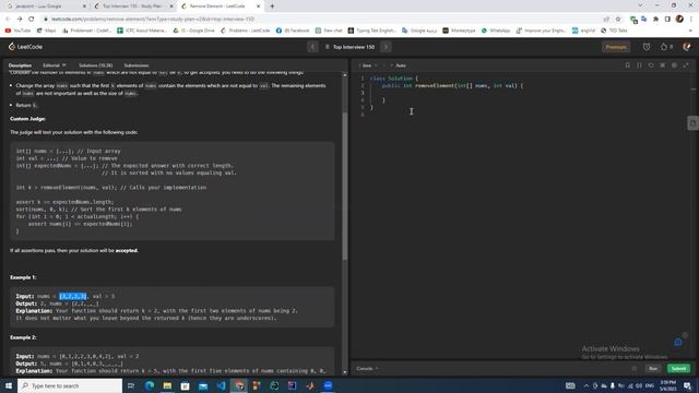 Remove Element solution with java смотреть онлайн