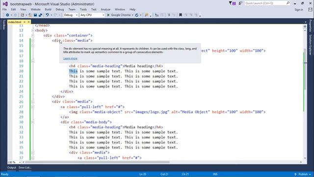 Bootstrap - Media Object смотреть онлайн