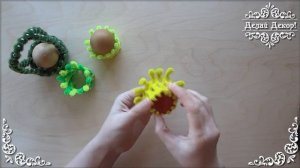 ПРОСТАЯ корзинка на пасху своими руками на основе сетки из проволоки шенил Продолжение  Делай Декор