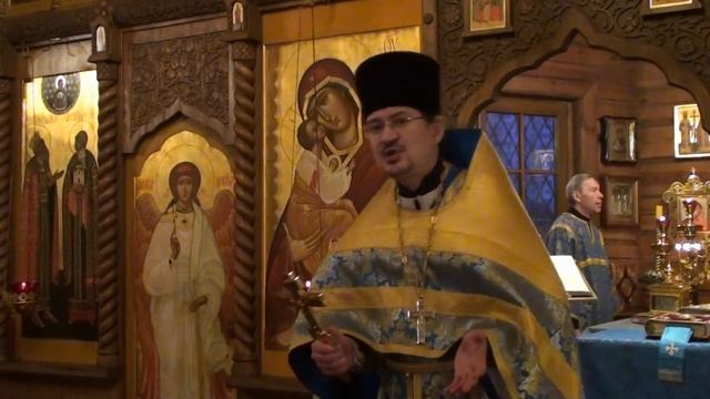 Проповедь отца Александра в праздник Введения во храм Пресвятой Богородицы смотреть онлайн