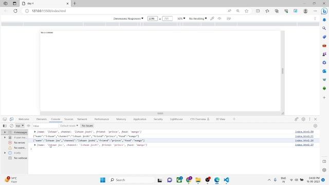 day 4 of hard coding challange. learning JSON in java script #ishaanjoshi# coding##day4#challange смотреть онлайн