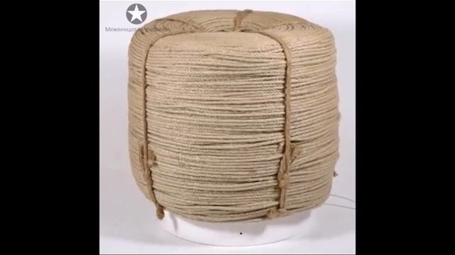 Вот так выглядит настоящий джутовый канат Бангладеш 6 мм смотреть онлайн