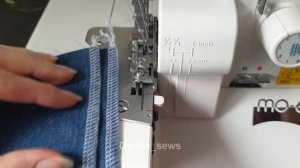 как изменить ширину строчки оверлока. Juki MO654-DE