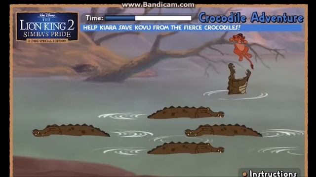 Disney games for Kids The Lion King 2 Simba's Pride Crocodile Adventure смотреть онлайн