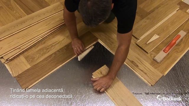 Demontaj / înclocuirea lamelei - Brad Clasic (Herringbone) cu conexiunea Optilock în sistem plutito смотреть онлайн