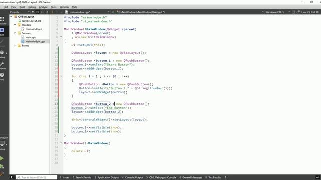 Qt C++ GUI Application Tutorial | Qt QVBoxLayout | How to use QVBoxLayout смотреть онлайн