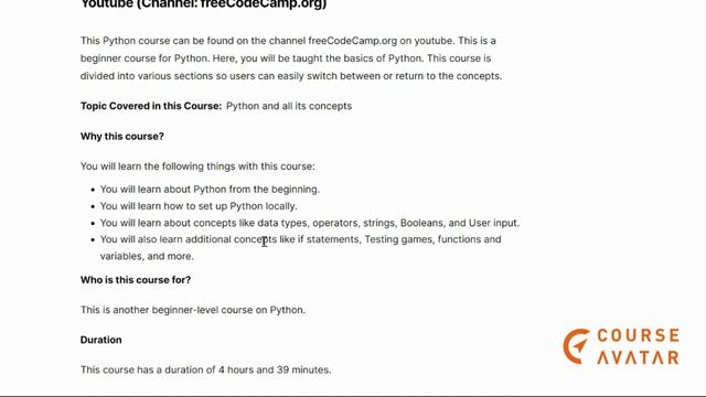 Top 7 Best Python Courses Online | Best for Beginners| CourseAvatar смотреть онлайн