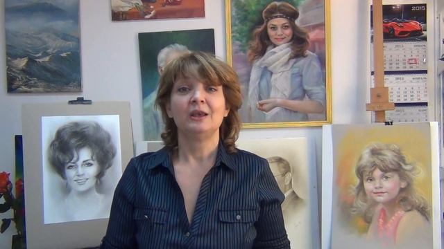 Уроки ПОРТРЕТА бесплатно. ПОРТРЕТ.СУХАЯ КИСТЬ. ПАСТЕЛЬ.МАСЛО смотреть онлайн