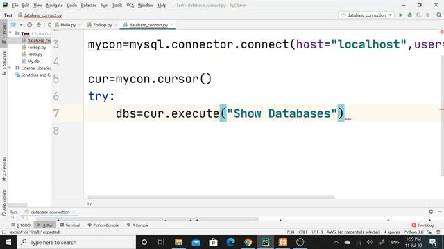 DataBase connection to the mysql database using python. | Python | Database Connection| смотреть онлайн