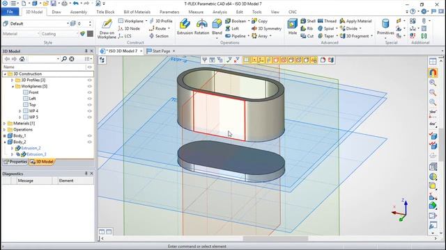 T-Flex CAD 15 3D - Exercise 63 смотреть онлайн