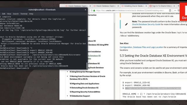 Oracle 21c XE Database on Linux - How to Install, Setup and Config for Oracle Linux смотреть онлайн