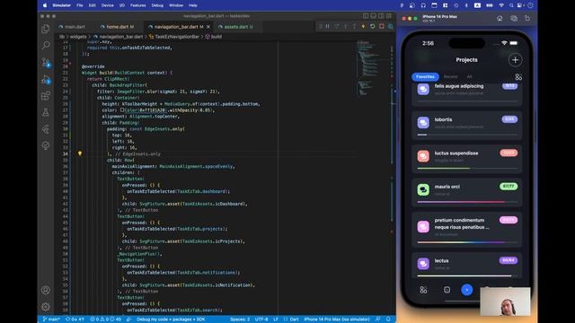 Animated active tab indicator in a custom bottom navigation bar, custom paint, and animated opacity смотреть онлайн