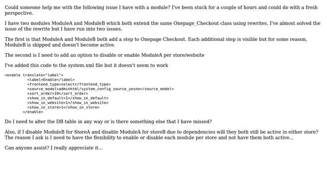Magento: System.xml to Enable/Disable module смотреть онлайн