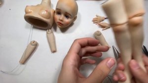 Алиса. Лепим полушарнирную куклу. Крепления 6/7 ⚙?