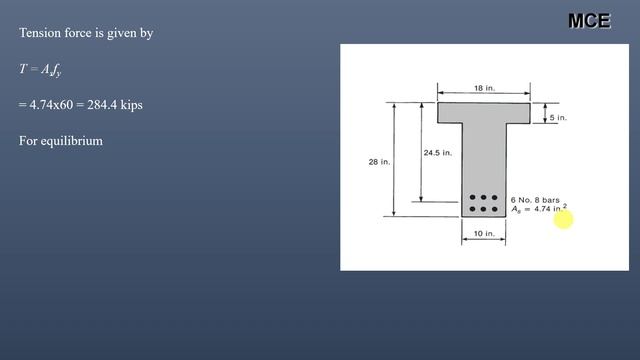 T- Beam Design Moment Strength Calculations using ACI-318-22|Neutral Axis in the Web смотреть онлайн