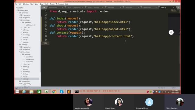 How to create five web page application using DJANGO ,Sample website ,Web Development Using Django смотреть онлайн