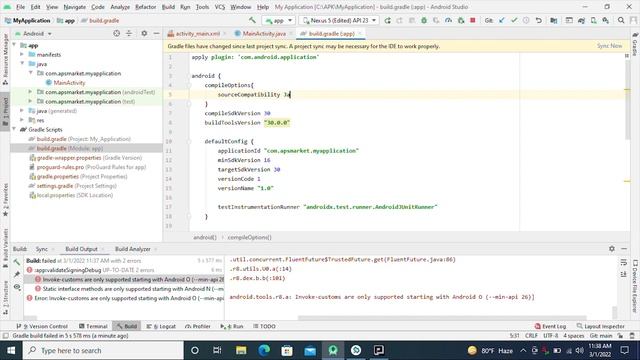 Invoke-customs are only supported starting with Android O (--min-api 26)] смотреть онлайн