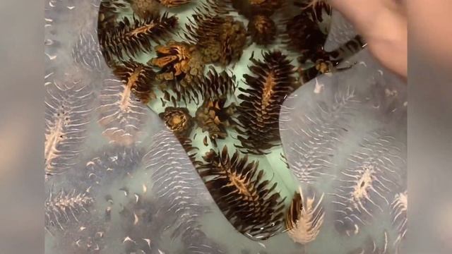 Стол из шишек и эпоксидной смолы. pine cones and epoxy table смотреть онлайн