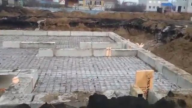 Заливка стяжки. БашКоттедж