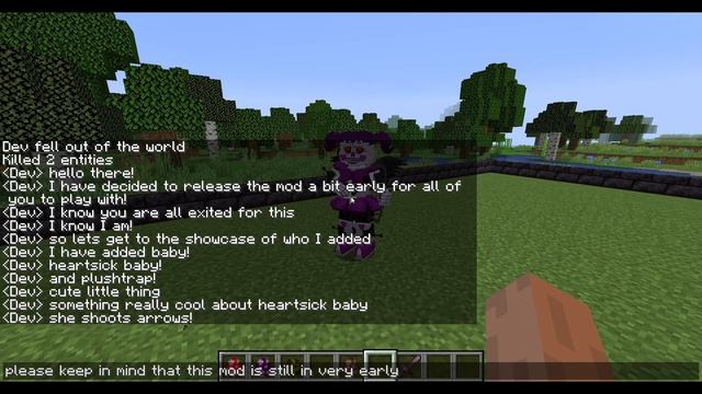 Minecraft FNaF AR mod first release! V.0.0 is now available for DOWNLOAD! смотреть онлайн