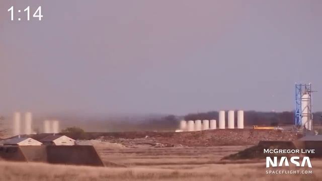 SpaceX Continues Testing Raptors for Starship and Super Heavy Landing смотреть онлайн