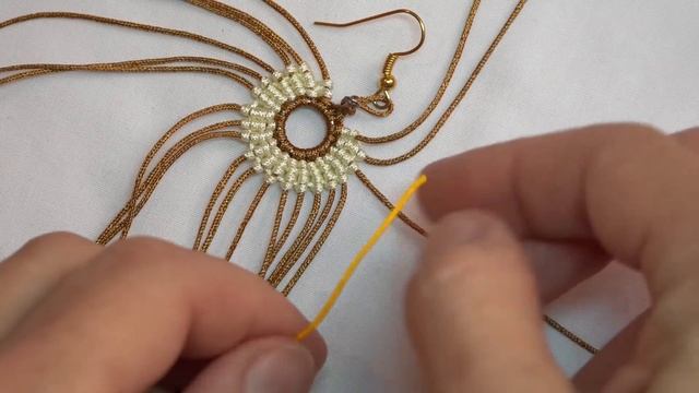 СЕРЬГИ МАКРАМЕ С БУСИНАМИ смотреть онлайн