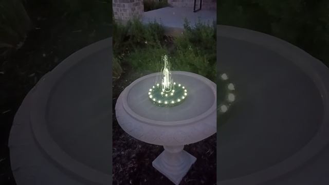 Jutai solar fountain with white light on deal смотреть онлайн