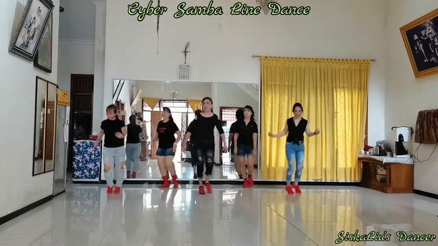 CYBER SAMBA LINE DANCE - DEMO- 64c/2w High Intermediate Samba Level смотреть онлайн