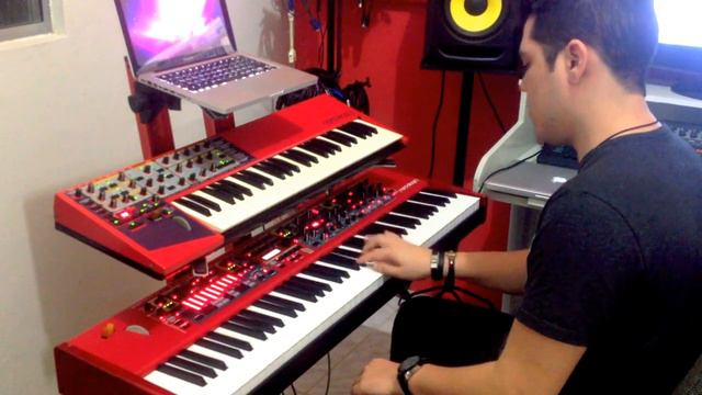 HOME STÚDIO - Nord Stage 2 DEMO - Leandro Rodrigues Produtor. Testando Grand Upright Yamaha. смотреть онлайн