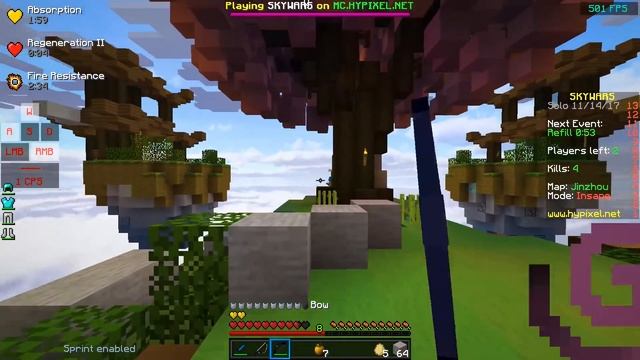 Самый КРУТОЙ РП [Hypixel Mini-Game Sky Wars Minecraft] смотреть онлайн