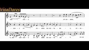 Херувимская песнь №10, В. Файнер (мужское трио) (видео-ноты от ВитаДарес)