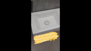 Монтаж умывальника в туалете с жёсткой канализацией!