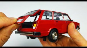 Моделька машины ВАЗ 2104 масштаб 1/24 Автопанорама свет и звук! Распаковка и обзор машинки!