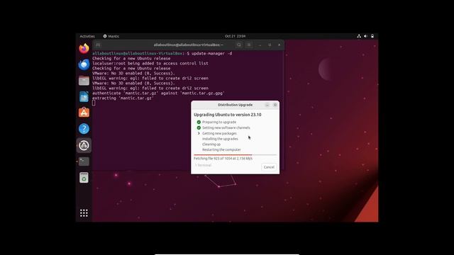 Upgrade Ubuntu 22.04/23.04 to Ubuntu 23.10 - Step-by-Step Guide смотреть онлайн