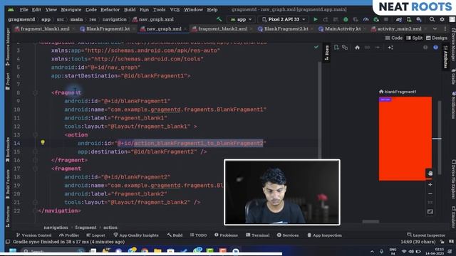 How to Navigate Fragments using Navigation Graph - Android App Development смотреть онлайн