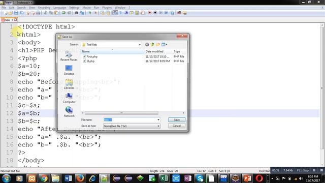 07 PHP | How to swap values of two variables in php using and without using third variable смотреть онлайн