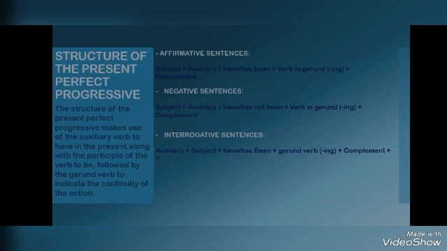 PRESENT PERFECT PROGRESSIVE / PAST PERFECT PROGRESSIVE смотреть онлайн