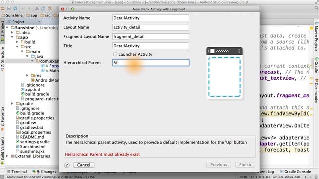 Create New Activity - Developing Android Apps смотреть онлайн