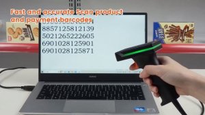 1D 2D Wired Barcode QR Code Scanner USB Port D40